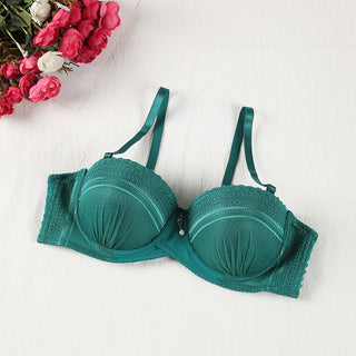 Solid Color Lace Thin T-shirt Bra