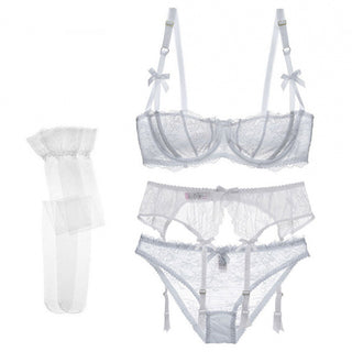 Balconette Lace Bra Lingerie Set